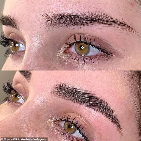 New Eyebrow Trend, Eyebrows Goals, Straight Eyebrows, Eyebrow Trends, Eyebrow Lift, Bushy Eyebrows, Full Eyebrows, Eyebrow Hacks, Beautiful Eyebrows