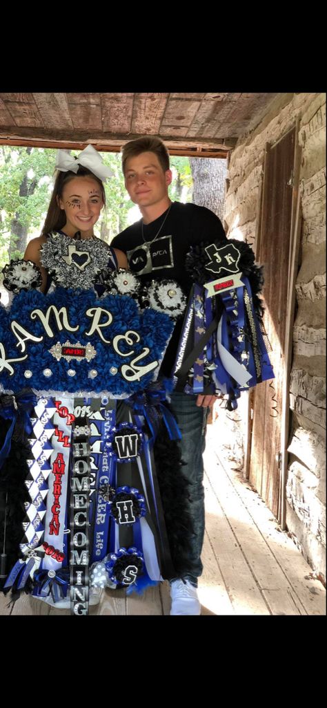 Huge, crown shaped homecoming mum and Texas homecoming garter Boy Homecoming Mum, Boys Homecoming Garter, Texas Shaped Homecoming Mums, Homecoming Garters For Guys, Making Homecoming Garters, Matching Homecoming Mum And Garter, Homecoming Mums Ideas Unique, Peewee Homecoming Garter, Texas Shaped Mum