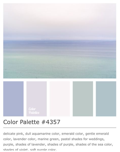 Under The Sea Color Palette, Sea Color Palette, Purple Color Palettes, Shades Of Violet, Aquamarine Colour, Sea Colour, Wedding Color Palette, Emerald Color, Pastel Shades