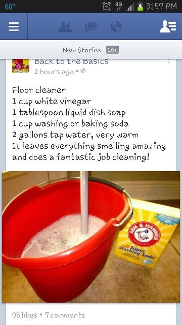 Floor cleaner Homemade Cleaning Supplies, Diy Cleaning Solution, Homemade Cleaning Solutions, Cleaner Recipes, Diy Home Cleaning, Homemade Cleaning Products, Household Cleaning Tips, Diy Cleaners, Cleaning Recipes