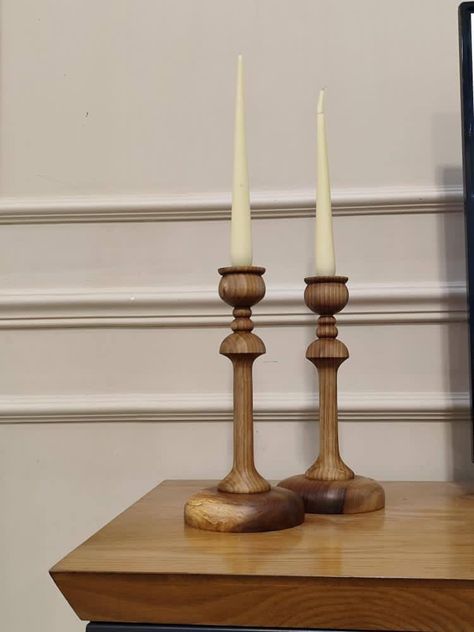 Wooden Candlesticks Decor, Pallet Furniture Outdoor Couch, Wooden Candlestick, Wooden Candle Sticks, Got Wood, Outdoor Couch, Pallet Furniture Outdoor, Cottage Kitchen, Furniture Outdoor