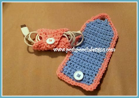 Posh Pooch Designs : Cord Wrap Crochet Pattern | Posh Pooch Designs Crochet Cord Holder Free Pattern, Crochet Cord Keeper Pattern Free, Crochet Cord Holder, Friday Fun Day, Wrap Crochet Pattern, Iphone Cord, Cord Keeper, Crochet Keychains, Friday Fun