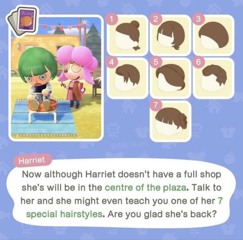 Acnh Hair, Animal Crossing Hair, Animal Crossing Guide, New Hairstyles, Animal Crossing Characters, All Hairstyles, Hair Guide, Animal Crossing Game, Animal Crossing Qr