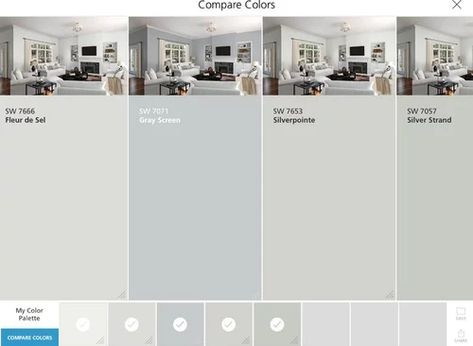 Choosing a shade of gray Sherwin Williams Silver Strand, Light Grey Paint Colors, Shade Of Gray, Mindful Gray, Accessible Beige, Light Gray Paint, Silver Strand, Farmhouse Inspiration, Gray Paint