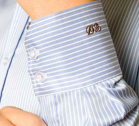 Shirt Cuff Monogram, Monogrammed Cuff, Monogram Shirt, Monogram Ideas, Wedding Embroidery, Monogram Shirts, Ladies Clothes, Shirt Cuff, Cards Design