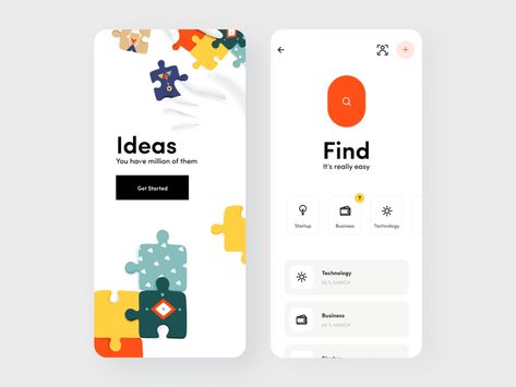 Puzzle App by Afterglow on Dribbble Puzzle Layout, Task Manager App, App Png, Puzzle Game App, Puzzle Graphic, Medical App, Task Manager, Mobile Website, Mobile Ui Design