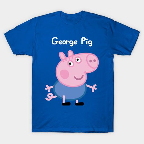 George Pig Birthday Party, George Pig Party, Disney Wall Stickers, George Pig Birthday, Peppa Pig Shirt, Peppa Pig Teddy, Peppa Pig Birthday Party Decorations, Pig Costumes, Pig Birthday Party