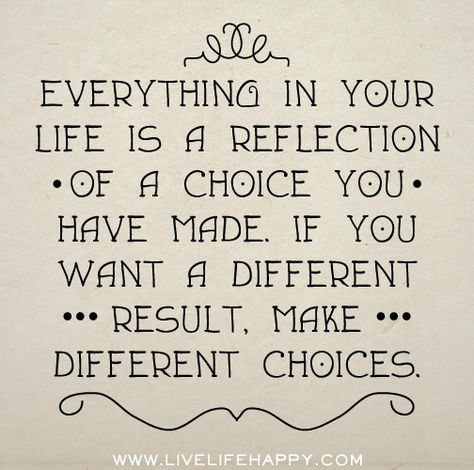 Everything in your life is a reflection of a choice you have made. If you want a different result, make different choices. by deeplifequotes, via Flickr Chicken Facts, Brown Chicken, Live Life Happy, Secret Boards, Egg Laying, Quotable Quotes, A Quote, Good Advice, The Words