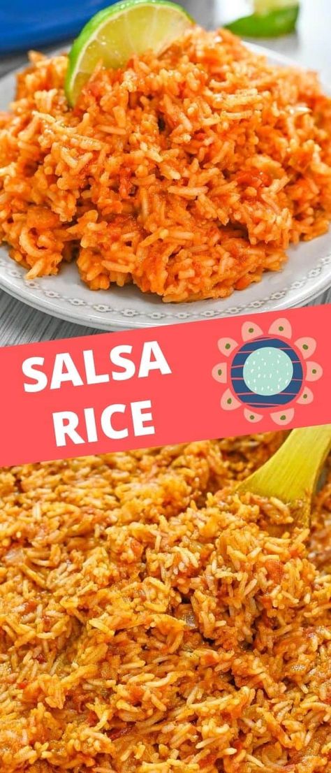 This Salsa Rice takes a basic staple and makes it ten times better. You’ll love the mix of spicy salsa and perfectly cooked rice with a touch of creaminess. FOLLOW Cooktoria for more deliciousness! If you try my recipes - share photos with me, I ALWAYS check! #vegan #plantbased #rice #cooktoria Salsa Rice Recipe, Recipe Using Salsa, Rice Entrees, Salsa Rice, Reading Bedroom, Clip On Lamp, Rice Side Dish Recipes, Mexican Rice Recipes, Amazing Food Videos