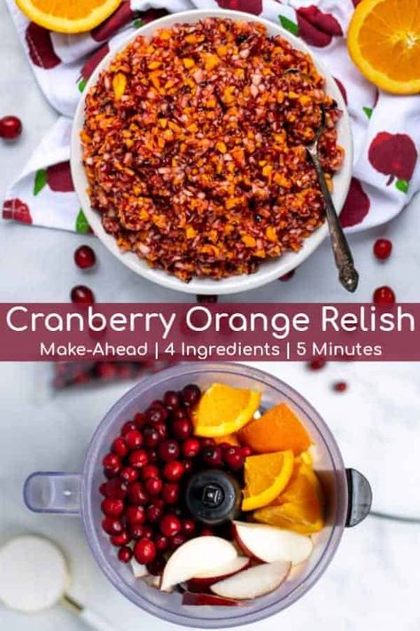 Cranberry Orange Relish Recipes, Cranberry Orange Relish, Best Thanksgiving Side Dishes, Recipe Thanksgiving, Thanksgiving Side Dishes Easy, Relish Recipe, Cranberry Relish, Cranberry Salad, Relish Recipes