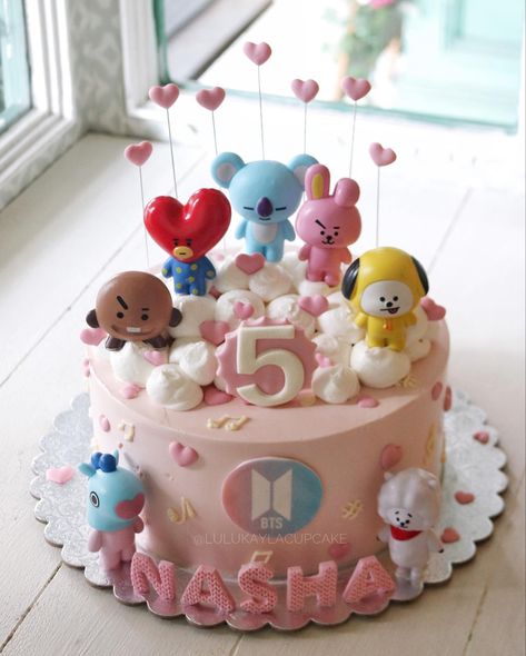 Bt21 Cake Birthday Ideas, Bt21 Birthday Party Ideas, Bts Birthday Cakes, Bt21 Birthday Cake, Bts Cake Birthday Ideas, Jungkook Cake Ideas, Bt21 Cake, Bts Party, Bts Emoji