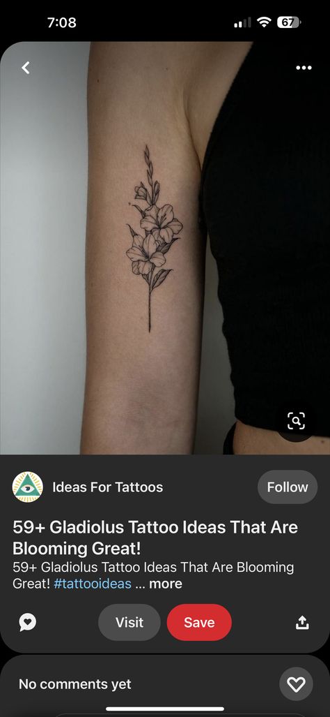 Gladiola Flower Tattoo, Gladiolas Tattoo, Gladiola Flower, Gladiolus Tattoo, Birth Flower Tattoos, Leg Sleeve, Leg Sleeves, Birth Flower, Birth Flowers