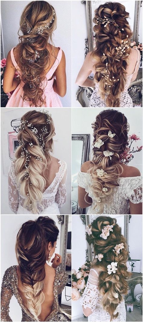 Hair Inspiration Long, Bridal Wedding Hair, Wedding Hair Inspiration, Hairstyle Look, Braided Hairstyles For Wedding, Wedding Hairstyles For Long Hair, Long Braids, Different Hairstyles, Wedding Hair And Makeup