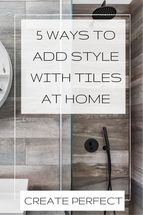 Discover 5 ways you can add style to your home with tiles. Ideas for kitchens, bathrooms, living rooms and outdoor areas. Discover ways to lay tiles and new patterns, shapes and trends for interior design projects #interiors #interiordesign #homedecor #createperfect French Interior Style, Tile Layout Patterns, Colourful Homes, Interior Design Quotes, Small Bathroom Tiles, Beautiful Bedroom Designs, Tile Layout, Tiles Ideas, Living Room Tiles