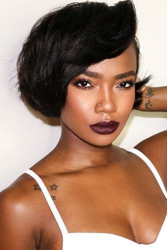 Pixie Bob With Bangs, Shoulder Length Layered Haircuts, Bob Hairstyles For Black Women, Modern Bob Hairstyles, Short Layered Bob Haircuts, Asymmetrical Bob Haircuts, Modern Bob, Bob Hair Color, Pixie Bob Haircut