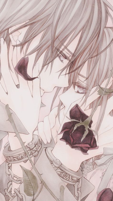 Yuuki and Kaname Yuki And Kaname, Vampire Knight Zero, Vampire Knight Kaname, Vampire Knight Yuki, Vampire Knight Manga, Matsuri Hino, Kaname Kuran, Vampire Knights, Dengeki Daisy