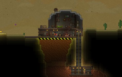 Terraria Mine Entrance, Terraria Laboratory, Terraria Castle, Terraria Houses, Mine Entrance, Terraria Game, Terrarium Base, Terraria Tips, Terraria House Ideas