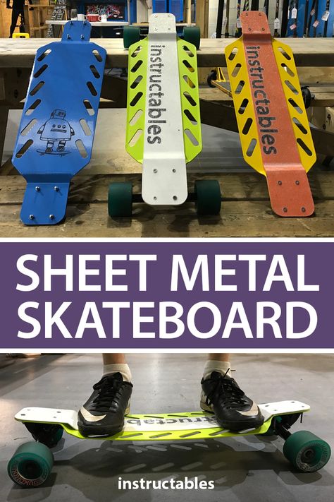 Sheet Metal Projects Ideas, Sheet Metal Projects, Sheet Metal Design, Sheet Metal Work, Longboard Design, Metal Ideas, Maker Space, Drift Trike, Third Wheel