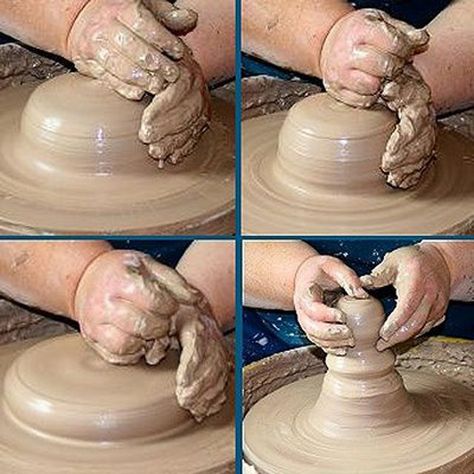 How to Center Clay on a Potter's Wheel Throwing Clay, Pottery Kit, Pottery Lessons, Beginner Pottery, Kids Pottery, Ceramic Techniques, Pottery Techniques, Pottery Classes, Diy Pottery