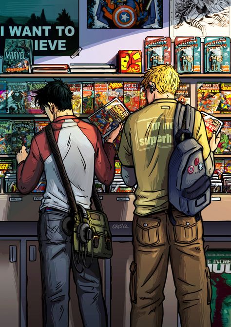 Teddy And Billy, Draw Everyday, Wiccan Marvel, Marvel Young Avengers, Comic Book Store, Gay Comics, Ange Demon, Young Avengers, Comic Shop