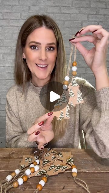 Rachael Clark on Instagram: "DIY Christmas Tree Ornament using @dollartree cut outs! These are so cute and easy to make! 
.
.
.
#diy #diyornaments #diychristmas #diychristmasdecor #christmascrafts #diycrafts #dollartreediy" Diy Christmas Market Ideas, Dollar Tree Christmas Tree Ornaments, Christmas Pins Diy Craft Ideas, Christmas Tree Decorations Ideas Diy, Dollar Tree Gifts Diy, Dollar Tree Diy Christmas Ornaments, Diy Christmas Tree Ornaments Handmade, Diy Easy Christmas Ornaments, Fall Ornaments Diy