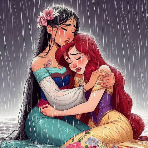 Disney Princess Fanart, Disney Ariel Fanart, Cartoon Mom And Daughter Disney Princess, Mother Gothel And Rapunzel Fanart, Ballroom Extravaganza, Lesbian Princess Cartoon, Princess Fanart, Healthy Friendships, Disney Princess Pregnant Fan Art