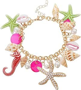 Dope Jewelry Accessories, Jewelry Beach, Starfish Necklace, Mermaid Costume, Dope Jewelry, Women Bracelet, Mermaid Necklace, Fashion Toys, Chunky Necklace