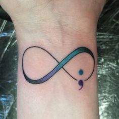 Tattoo Semicolon, Semicolon Tattoo Ideas, Semicolon Tattoo Meaning, Semicolon Tattoos, Colon Tattoo, Tattoo Disney, Semicolon Project, Infinity Tattoo Designs, Tattoos Meaningful