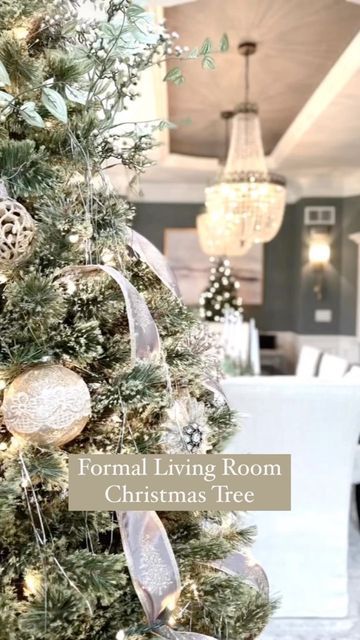 🌿Lauren | The Styled Ivy on Instagram: "This is the Christmas tree my kids like to call “mommy’s fancy tree”. It has most of my favorite glass ball ornaments throughout the years. I’ve always loved beaded garland but this year I decided to bring back old school tinsel. It adds the perfect touch of sparkle without being overly done. What do you think?! #holidaydecor #holidaydecorating #christmasdecor #christmastree #kingofchristmas #formallivingroom #livingroomdecor #livingroomideas #livingroomi Fancy Tree, Glass Ball Ornaments, Beaded Garland, Formal Living Rooms, Vintage Ornaments, Christmas Decorating, Ball Ornaments, Elle Decor, Bring Back