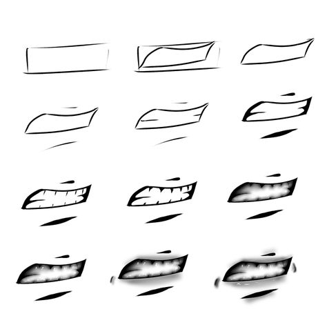 Mouth tutorialangrymadcrying . Mad Mouth Reference, How To Draw Angry Mouth, Grit Teeth Reference Drawing, Mad Mouth Drawing, Angry Gacha Face, Angry Mouth Drawing Reference, Confused Mouth Drawing, Disgusted Mouth Drawing, Angry Gacha Mouth