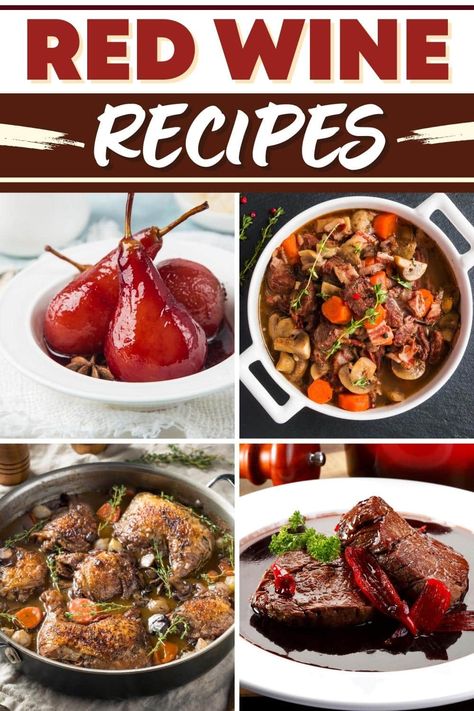 Cooking With Wine Recipes, Wine Recipes Food, Recipes With Red Wine, Red Wine Recipes, Cooking Wine Recipes, Recipes With Wine, Red Wine Mushroom Sauce, Cooking With Red Wine, Red Wine Reduction Sauce