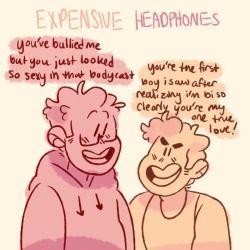 richjake | Tumblr Be More Chill Rich, Jake Dillinger, Bmc Fanart, Rich Goranski, Expensive Headphones, Jeremy Heere, Musical Characters, Boyf Riends, Michael In The Bathroom