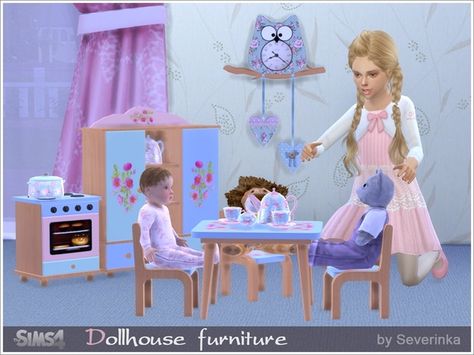 Sims4 Lots, Toddler Cc Sims 4, Toy Furniture, Dollhouse Furniture Sets, Kids Doll House, Sims Baby, Die Sims 4, Sims 4 Bedroom, Sims 4 Children