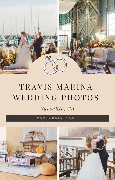 Presidio Yacht Club Travis Marina wedding photos | zoelarkin.com Marina Wedding, Individual Space, Yacht Club Wedding, The Golden Gate Bridge, Bay Area Wedding, Unique Wedding Venues, September Wedding, Banquet Hall, Yacht Club