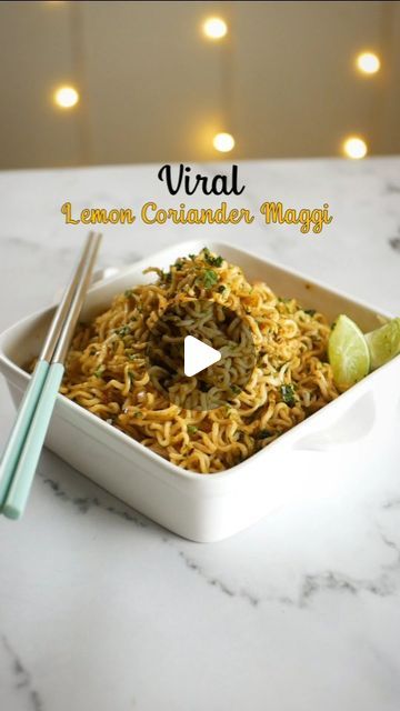 TastyBites on Instagram: "Trying Out Instagram's Viral Lemon Coriander Maggi 🤌🤤
.
Recipe🌸

1. Boil the Maggi 
2. In a bowl add chopped garlic, chopped onion, coriander, maggi taste maker, Oregano, Chilli Flakes and  some soya Sauce.
3. Now pour hot oil over these ingredients
4. Mix a little 
5. Add boiled maggi and lemon juice
6. Mix everything well. 

Ingredient details: 🌸

Garlic, Onion, Coriander, Maggi Tastemaker, Oregano, Chilli Flakes, Soya Sauce, Lemon, Hot Oil
Follow @tasty_bites192 For More Such Videos 💙🩷
.
.
.
.
.
.
#maggirecipes #Maggi #magginoodles #lemoncoriandermaggi #viralmaggi #viralrecepies #yummy #delicious #seo  #maggilover  #indianfoodbloggers #2minuterecipe" Healthy Maggi Recipe, Lemon Maggi Recipes, Chilli Garlic Maggi Recipe, Lemon Coriander Maggi, Maggi Noodles, Maggi Recipes, Soya Sauce, Indian Cooking Recipes, Chilli Flakes