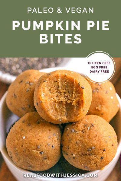 These Paleo Vegan Pumpin Pie Bites are quick to make and taste just like classic pumpkin pie. They are no-bake as well as gluten free, dairy free, and naturally sweetened. #paleo #glutenfree #healthy #easyrecipe #dairyfree | realfoodwithjessica.com @realfoodwithjessica Pumpin Pie, Paleo Pumpkin Recipes, Pumpkin Pie Bites, Classic Pumpkin Pie, Paleo Thanksgiving, Dairy Free Pumpkin, Pumpkin Recipes Healthy, Vegan Pumpkin Pie, Pie Bites