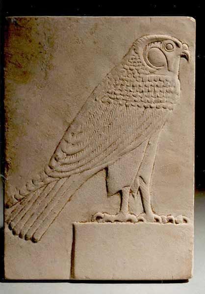 Egyptian Limestone Plaque Depicting a Falcon Falcon Egyptian, Egyptian Falcon, Egyptian Kings And Queens, Ptolemaic Egypt, Egyptian Painting, Buddhist Art Drawing, Egyptian Inspired, Ancient Animals, Egypt History