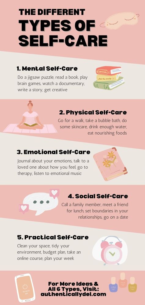 types of self-care activities Different Types Of Self Care, Emotional Self Care List, Self Care Shopping, Types Of Self Care, Journaling For Mental Health, Queen Tips, Self Compassion Quotes, Selfcare Ideas, Soft Challenge