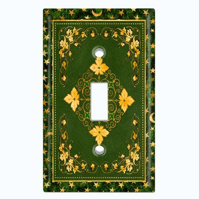 Outlet Ideas, Toggle Light Switch, Metal Light Switch, Plate Decor, Painting Inspo, Light Switch Plate, Outlet Cover, Light Switch Plate Cover, Green Frame