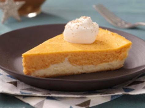 Bariatric Thanksgiving, Double Layer Pumpkin Cheesecake, Recipe Runner, Layered Pumpkin Cheesecake, Thanksgiving Cupcakes, Coconut Dessert, Pumpkin Pie Cheesecake, Homemade Baking, Pumpkin Pie Bars