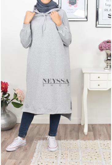 islamic tunic clothing mastour tunic hijabi tunic tunic modest hijab - Neyssa Boutique Hoodie Dress Outfit, Modest Fashion Muslim, Sweatshirt Dress Outfit, New Long Dress, Dynasty Outfits, Winter Baby Clothes, Modest Fashion Hijab, Muslim Fashion Hijab Outfits, Casual Hijab Outfit