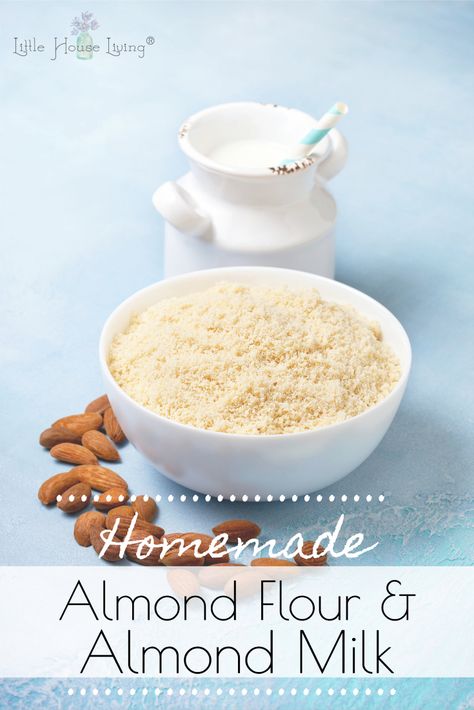 Learn how to Make Almond Flour and Homemade Almond Milk in just a few easy steps to save money on your gluten free, grain free baking and recipes. #diy #homemadealmondmilk #homemadealmondflour #makeyourown #glutenfree #grainfree #dairyfree Grain Free Baking, Almond Flour Bread Recipes, Using Almond Flour, Good For Diabetics, Milk Substitute, Make Almond Flour, Homemade Milk, Almond Flour Bread, Make Almond Milk