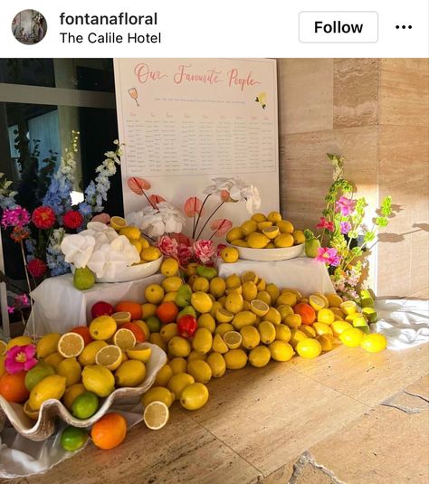 Brisbane Restaurants, Sicily Wedding, Fruit Decorations, Baby Shower Flowers, Wedding Stylist, Seating Chart Wedding, Seating Chart, Seating Charts, Wedding Florist