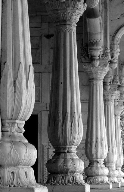 Columns by Zubair...., via Flickr Black Columns, Column Aesthetic, Spiral Column, India Architecture, Pillar Design, Column Design, Temple Design, Indian Architecture, Gothic Architecture