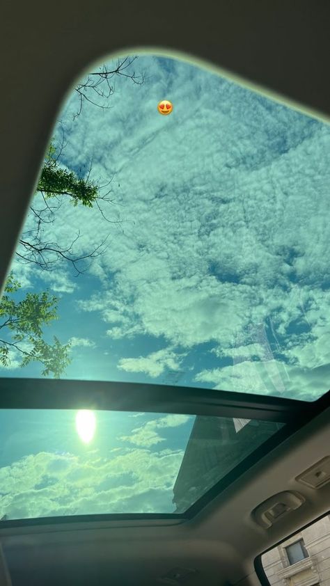 Sunroof Snap, Morning Car Drive Snapchat, Sunroof Aesthetic, Weather Snap, Car Snaps, Eksterior Modern, Snap Streak Ideas Easy, Sky Photography Nature, Travel Pictures Poses