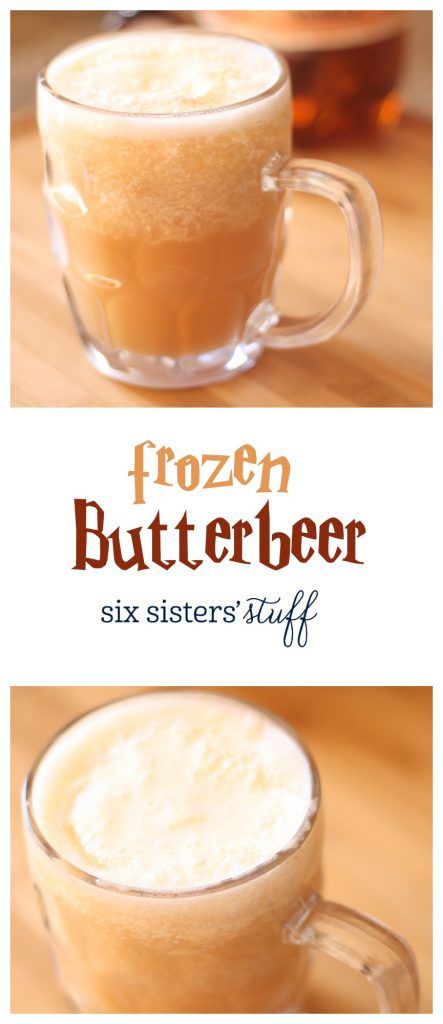 Frozen Butter Beer, Frozen Butterbeer Recipe, Frozen Butterbeer, Oven Baked Bread, Butterbeer Recipe, Butter Beer, Famous Drinks, Six Sisters Stuff, Six Sisters