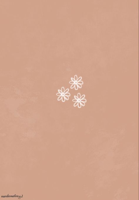 Terracotta Iphone Wallpaper, Terracotta Wallpaper Iphone, Terracotta Aesthetic Wallpaper, Terracotta Aesthetic, White Flowers Wallpaper, Cute Iphone Wallpaper, Ipad Widgets, Little White Flowers, Ipad Aesthetic