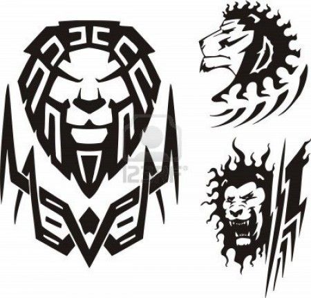 Lions Animal Tattoos Ideas, Tattoo Font For Men, Tattoos Pictures, Spartan Tattoo, African Tattoo, Lion Tattoos, Free Tattoo Designs, Bug Tattoo, Maori Tattoo Designs