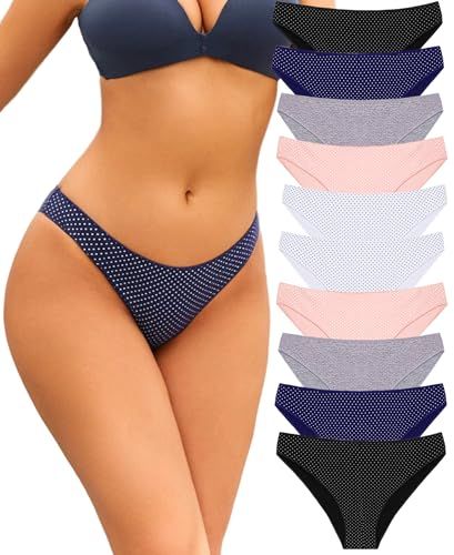 Knowyou Womens Underwear Cotton Cheeky Panties for Women Cute Stretch Bikini Breathable Panties for Ladies 6Pack… Female Fashion, Stretch Cotton, Stylish Women, Women's Intimates, For Free, For Women, Quick Saves