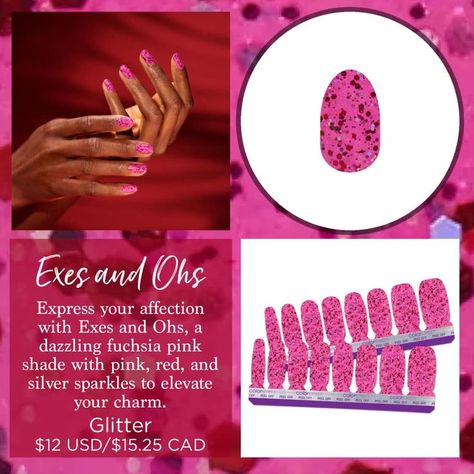 If you like pink and glitter - this is the set for you! Super fun bright pink with great glitters! Fashion Accessories Photography, Dry Nail Polish, Nail Polish Sets, Nail Polish Strips, Color Street Nails, Sparkles Glitter, Color Street, Pink Glitter, Bright Pink